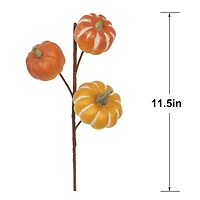 11.5" Orange & Yellow Pumpkin Pick by Ashland®