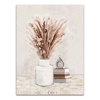 Grass In Vase 12" x 16" Canvas Wall Art