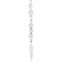 Angel White Iridescent Czech Glass Bead Mix by Bead Landing™