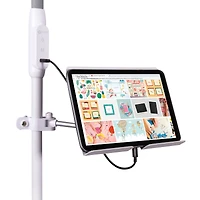 OttLite 64" White LED Floor Lamp with USB and Tablet Stand