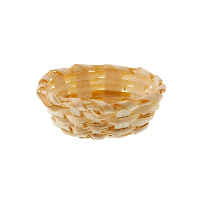 Miniatures Straw Round Basket by Make Market®