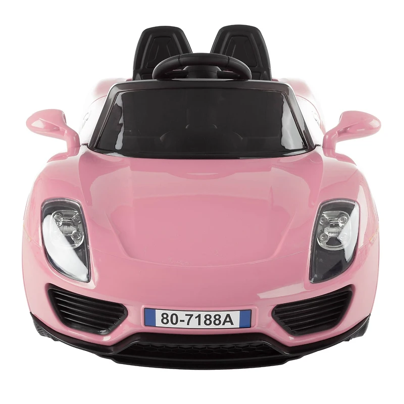 Toy Time Pink Battery Powered Ride-On Sports Car