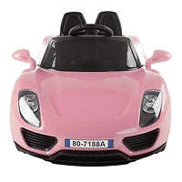 Toy Time Pink Battery Powered Ride-On Sports Car