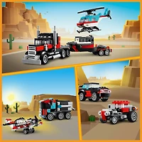 LEGO® Creator Flatbed Truck with Helicopter Toy 31146