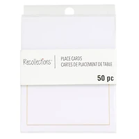 12 Packs: 50 ct. (600 total) Gold Trim Place Cards by Recollections™