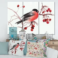 Designart - Bullfinch Bird On A Branch