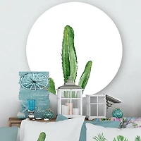 Designart - Green Cactus South Western Plant Botanical Detail