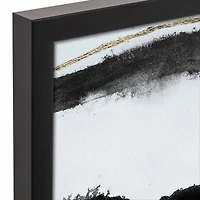 Bold Abstract 16" x 20" Black Framed Canvas