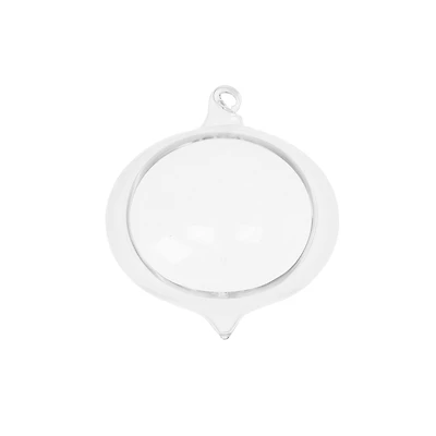 3.75" Clear Open DIY Glass Onion Ornament by Make Market®
