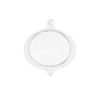 3.75" Clear Open DIY Glass Onion Ornament by Make Market®