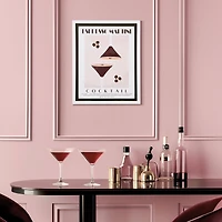 American Art Decor Tipsy Framed Espresso Martini Cocktail Poster - 16" x 20" x .75"