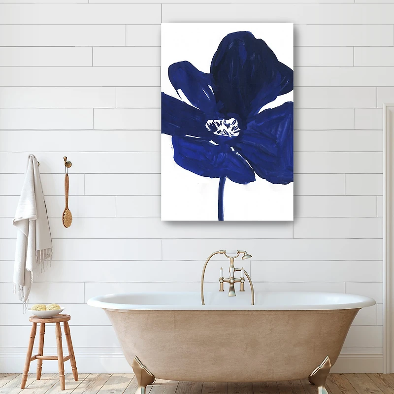 Indigo Petal I Canvas Giclee