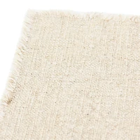 Hello Honey® 108" Natural Linen-Blend Table Runner with Frayed Edges