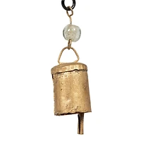 Hello Honey® Black & Golden Hanging Metal Hearts with Bells Wall Décor