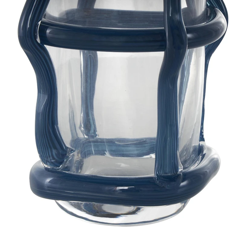 Recycled Glass Vase with Glass Framing