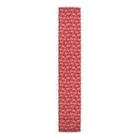 72'' Ho Ho Ho Pattern Cotton Twill Runner