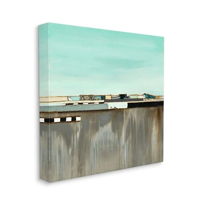 Stupell Industries Urban Landscape Collage Unique Patterned Shapes Canvas Wall Art