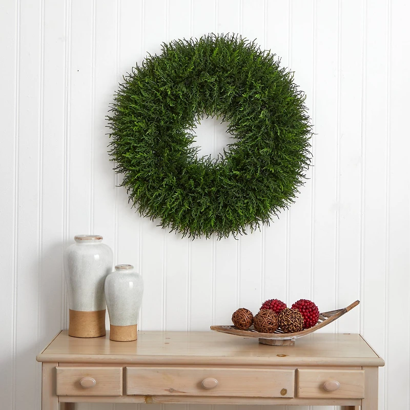 32" Giant Cedar Artificial Wreath