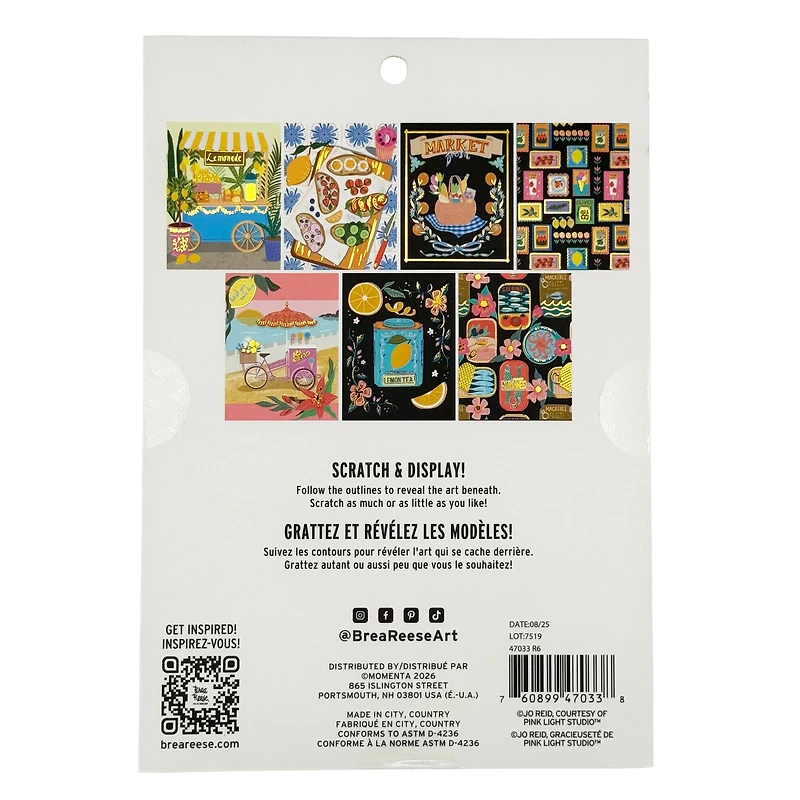Brea Reese™ 6" x 8" Coastal Cuisine Scratch Art Paper Pad