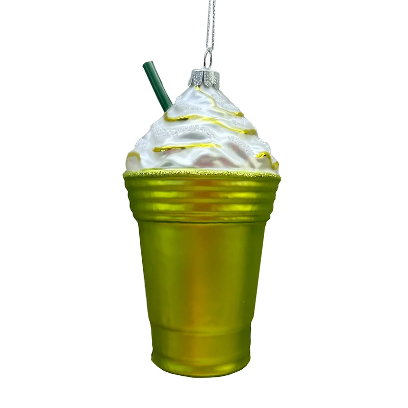 5.25" Matcha Cup Glass Ornament by Ashland®
