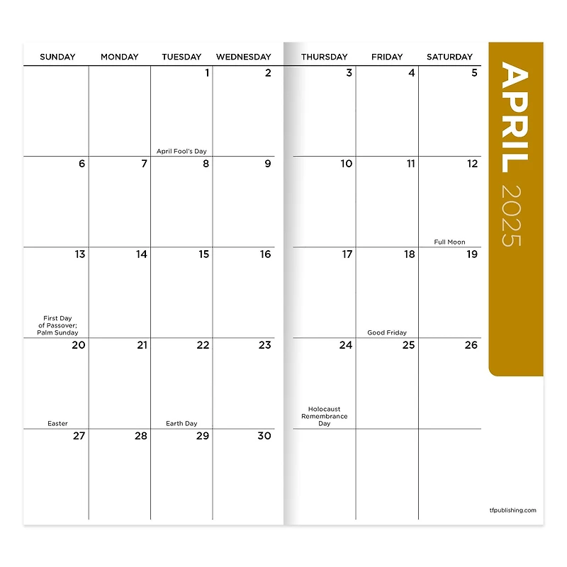 TF Publishing 2025-2026 Small Mushroom Patch Monthly Pocket Planner