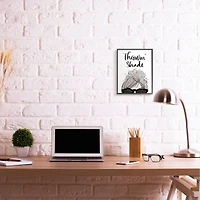 Stupell Industries Throwin' Shade Phrase Woman in Sunglasses in Frame Wall Art