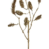 Gold Glittered Pine Hanging Christmas Spray