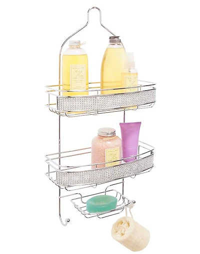 Bath Bliss Pave Diamond Design Shower Caddy
