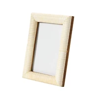 Hello Honey® Natural Hand-Carved Bone 4" x 6" Photo Frame