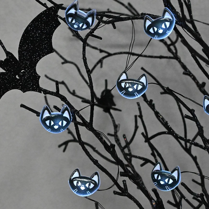 18ct. Black Cat Icon String Lights by Ashland®