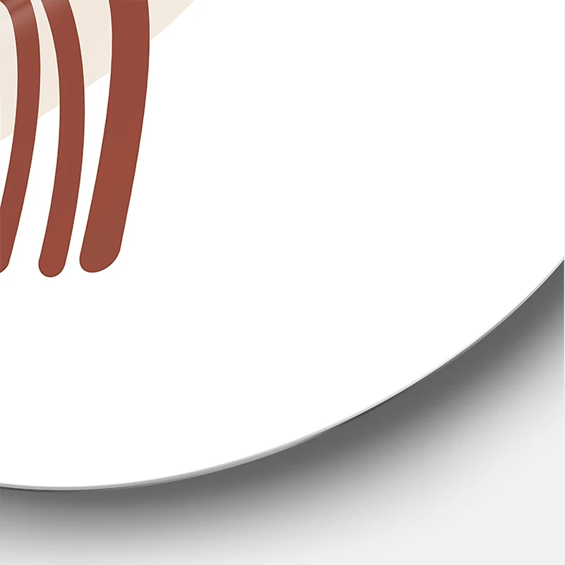 Designart - Elementary Shapes In Terracotta Tones I