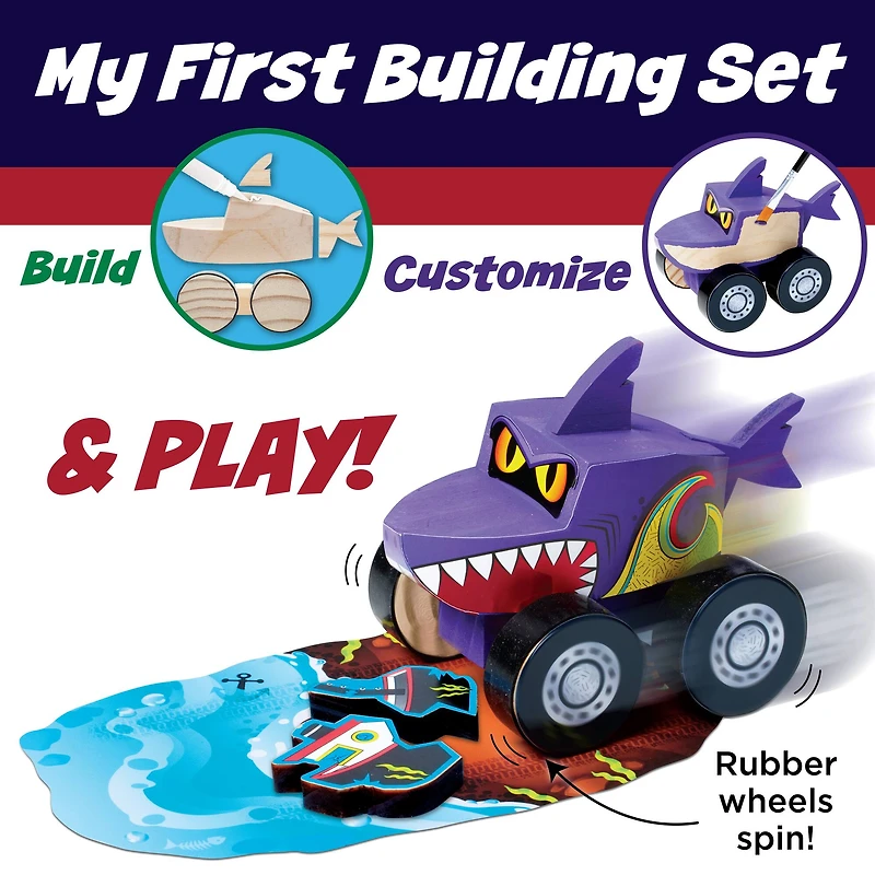 Creativity for Kids® Buildeez!™ Chomper Monster Shark Wooden Model Set