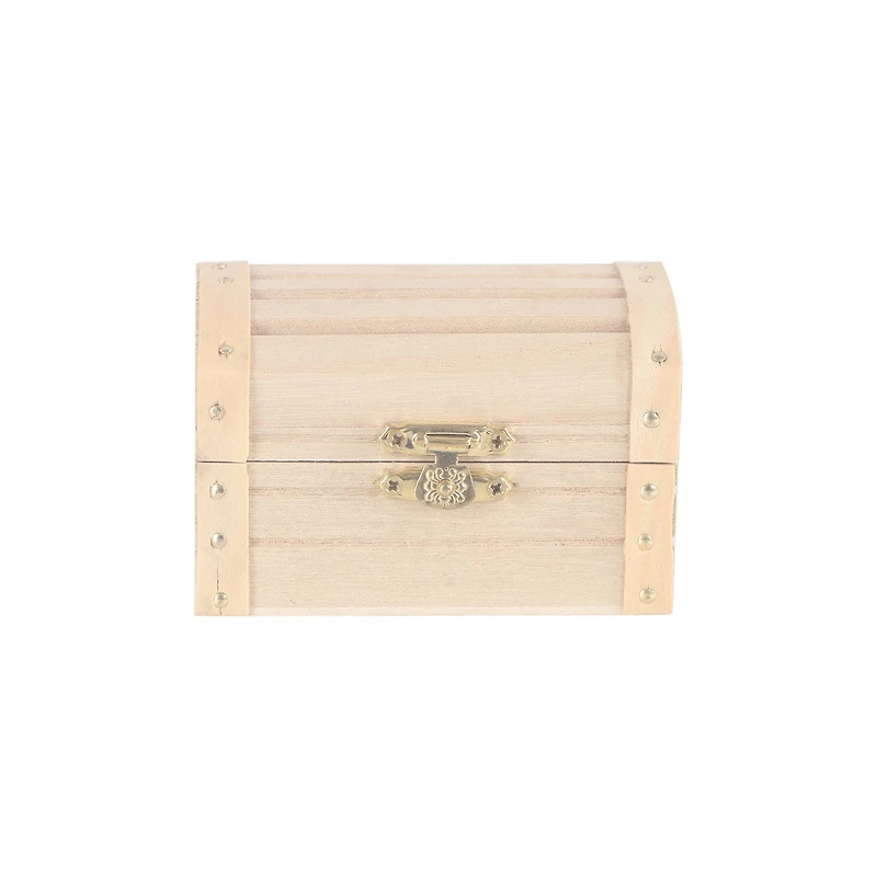 12 Pack: 3.5" Wood Treasure Chest by Make Market®