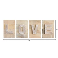 40" Rustic Farmhouse LOVE Wall Art Decor