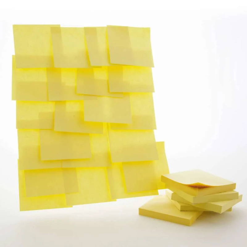 BAZIC Products® 3" x 3" Yellow Sticky Notes, 36 Pads of 100