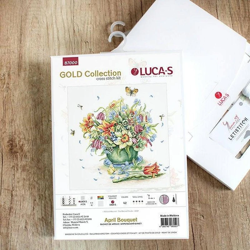 Luca-s April Bouquet Counted Cross Stitch Kit