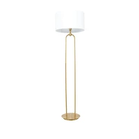 CosmoLiving by Cosmopolitan Gold Iron Modern Floor Lamp, 64" x 19" x 19"