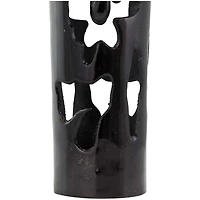 31" Black Aluminum Drip Vase with Melting Designed Body
