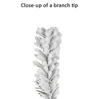 6ft. Pre-Lit Flocked Alpine Artificial Tree, Clear Lights