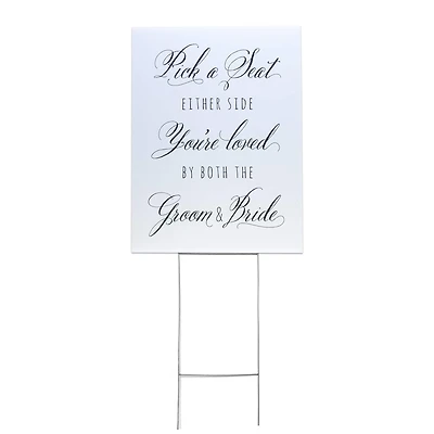 Hortense B. Hewitt Co.™ Pick a Seat Either Side Sign