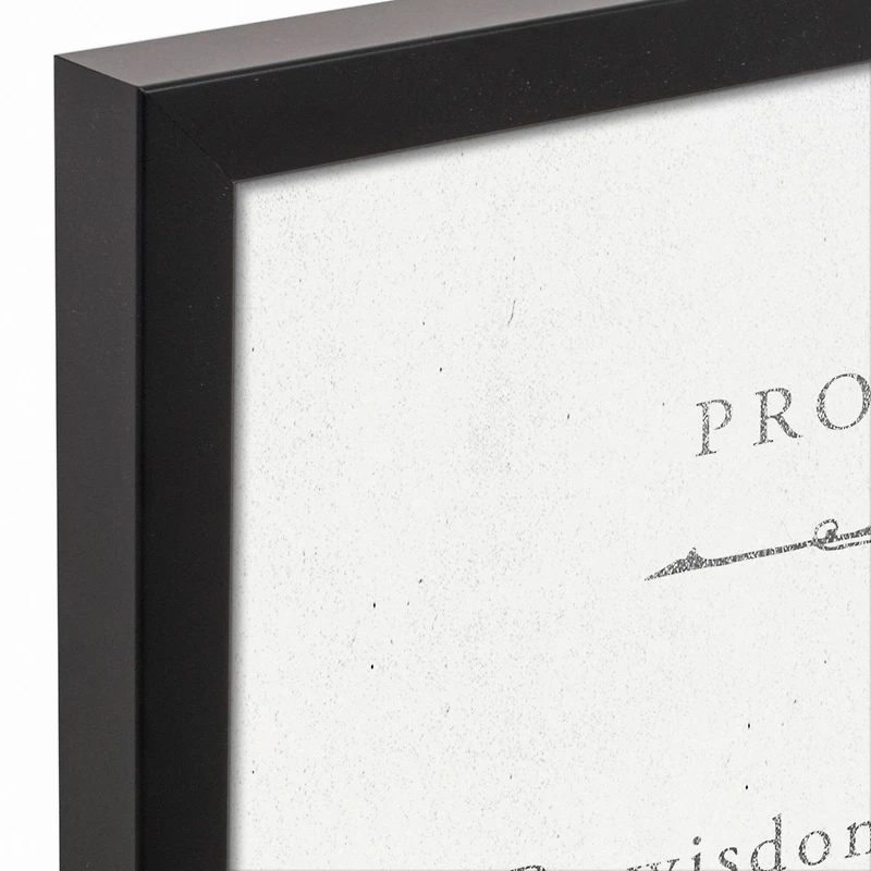 Proverbs 24 16" x 16" Black Framed Canvas