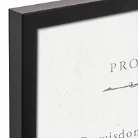 Proverbs 24 16" x 16" Black Framed Canvas