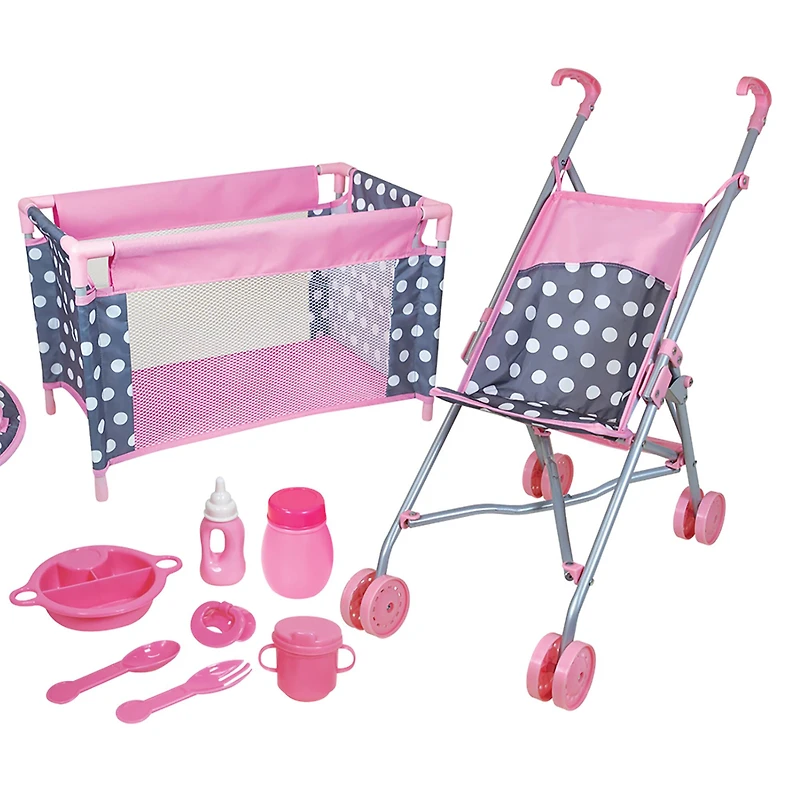 Lissi Dolls Doll Deluxe Nursery Play Set With Accessories
