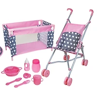 Lissi Dolls Doll Deluxe Nursery Play Set With Accessories