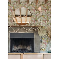 NuWallpaper PrintFresh Sand Tropical Oasis Peel & Stick Wallpaper