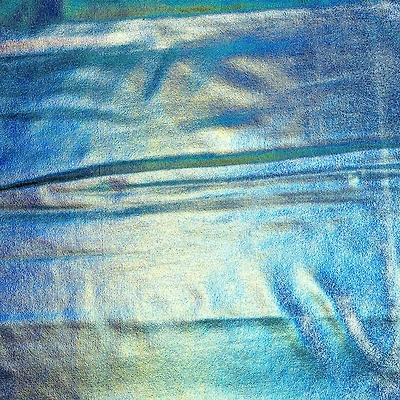 Cosplay by Yaya Han Light Blue Oil Slick 4-Way Stretch Jersey Fabric