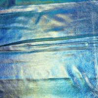 Cosplay by Yaya Han Light Blue Oil Slick 4-Way Stretch Jersey Fabric