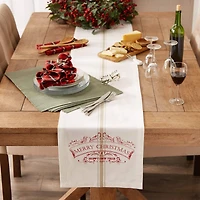 DII® 108" Merry Christmas Printed Table Runner
