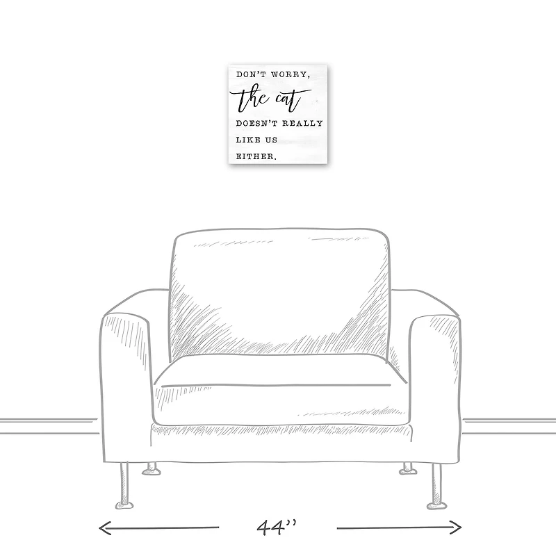 Don't Worry About the Cat Canvas Wall Art