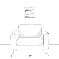 Don't Worry About the Cat Canvas Wall Art